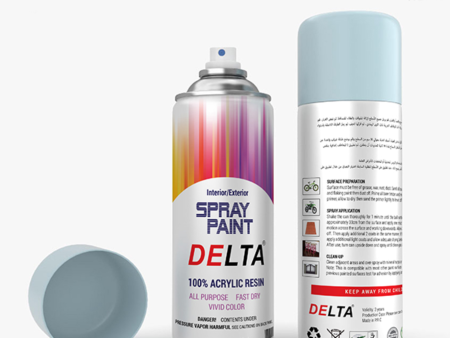 DELTA spray paint 400ml - interior exterior  all purpose 100% acrylic   fast dry vivid color Supply