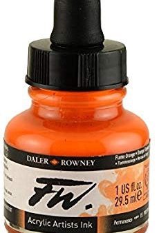 FW ACRYLIC INK 1OZ FLAME ORANGE Sale