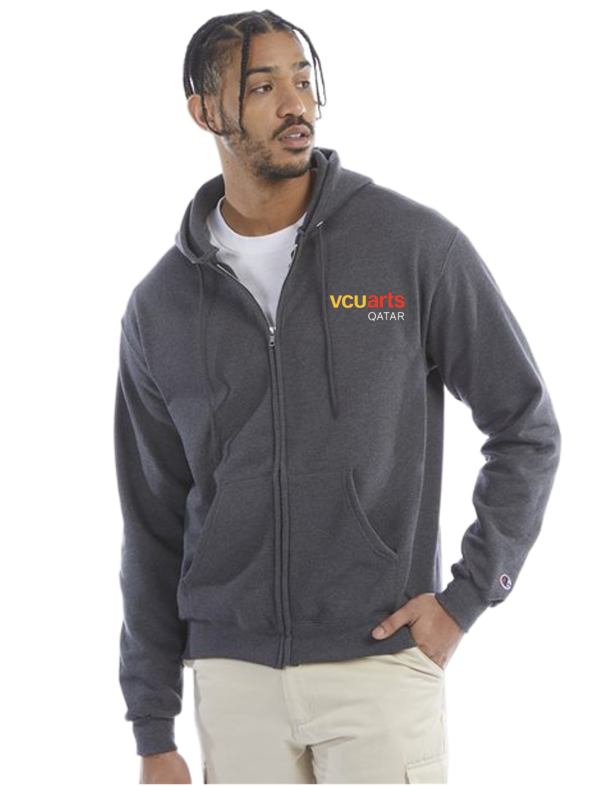 VCUarts Full-zip hooded sweatshirt CHARCOAL S Online