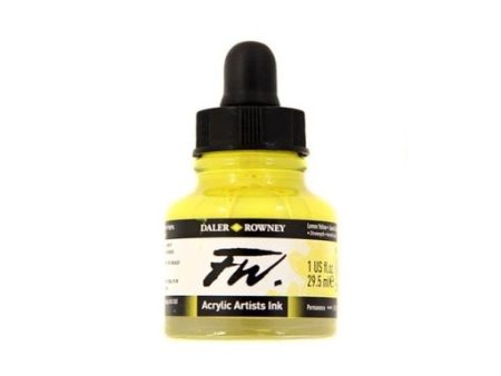 FW ACRYLIC INK 1OZ LEMON YELLOW Discount