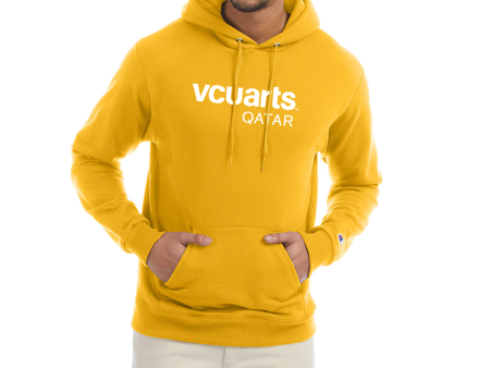 VCUarts Pullover Hooded Sweatshirt Gold M Hot on Sale