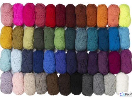 Bamboo yarns assorted colors Sale