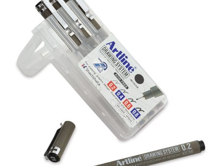 Artline Drawing System Pen Set (0.2, 0.4, 0.6, .08) Online Sale