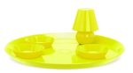 Fatboy Snack light tray, 55cm diameter. Yellow. Metal tray with magnetic rechargeable light + 3 bowls Online Hot Sale