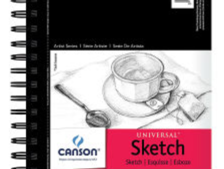 Canson Sketchpad 8.5x5.5 65LB 100SHTS (Wire Bound) Discount