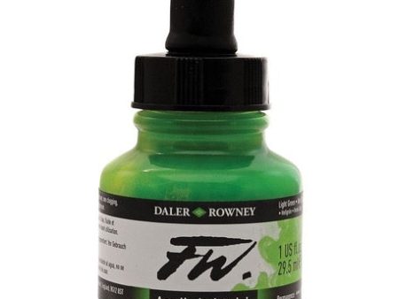 FW ACRYLIC INK 1OZ LIGHT GREEN Discount