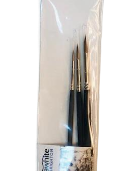 Kolinsky Sable Round Brush set 3 BS5 Sale