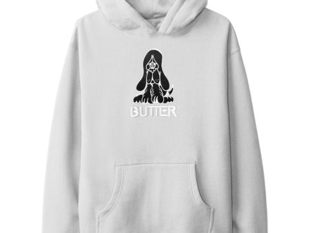 Hound embroidered pullover hood - Cement Cheap