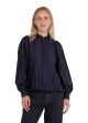 Benito Wave Blouse - Navy Sale