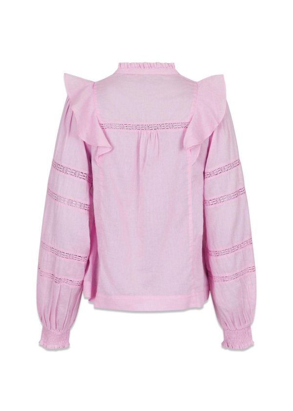 Aroma S Voile Blouse - Rose Online Hot Sale