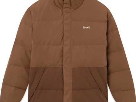 OAT PUFFER JACKET - Brown Online