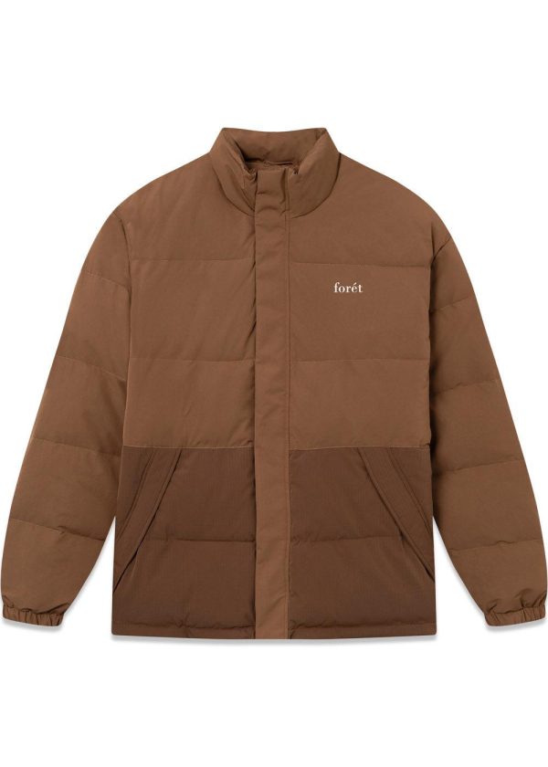 OAT PUFFER JACKET - Brown Online