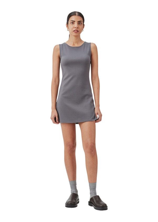 JosefineMD tank flare dress - Rainy Grey For Sale