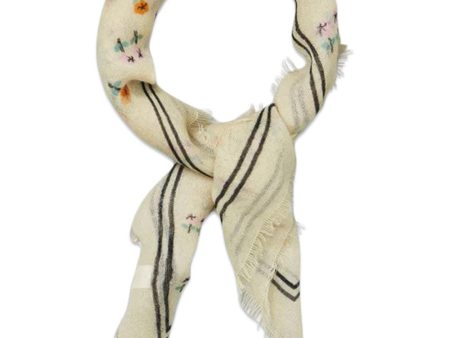 Rosie Woo Scarf - Eggnog Off White Cheap