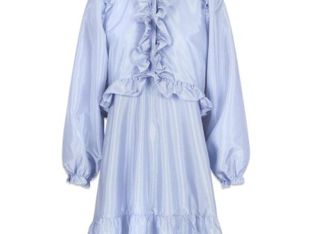 Zinka Solid Dress - Light Blue Online Hot Sale