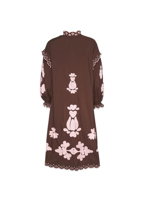 Lilly Organic Cotton Dress - Seal Brown For Discount