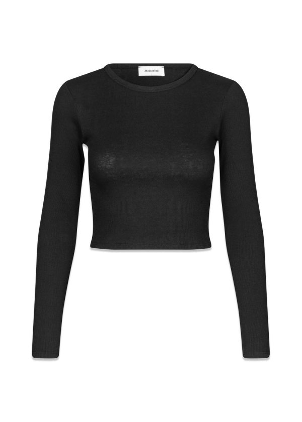 IgorMD LS crop top - Black Online now