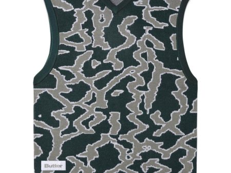 Surge Knitted Vest - Forest on Sale