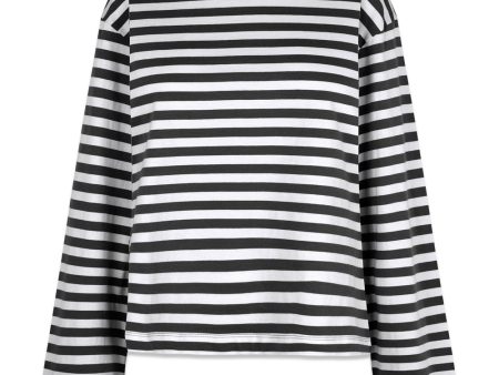 HellenMD LS stripe t-shirt - Black White Stripe For Discount