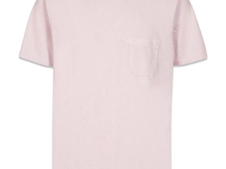 T-Shirts Short Sleeve Jersey Resist Dyed - Pale Mauve on Sale