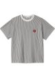 W S S Terrell T-Shirt - Terrell Stripe, Wax   Dark Navy on Sale