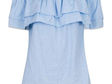 Austin Chambray Top - Blue Online