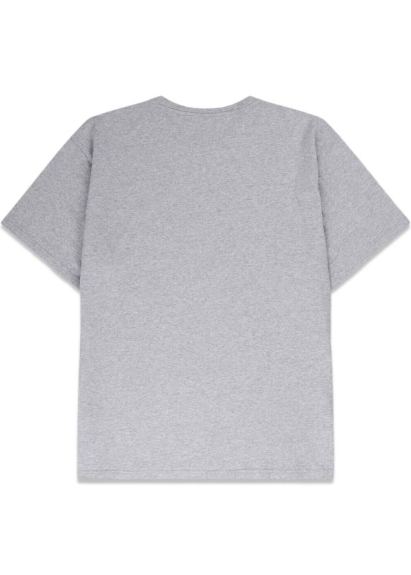 Organic Logo Tee - Heather Grey Hot on Sale