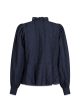 Benito Wave Blouse - Navy Sale