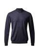 Turin Pullover Roll Neck - Dark Navy Mel Online Hot Sale