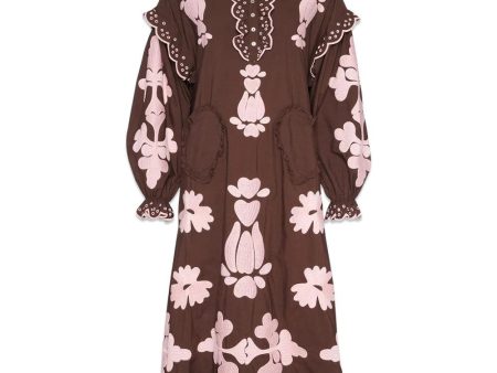 Lilly Organic Cotton Dress - Seal Brown For Discount