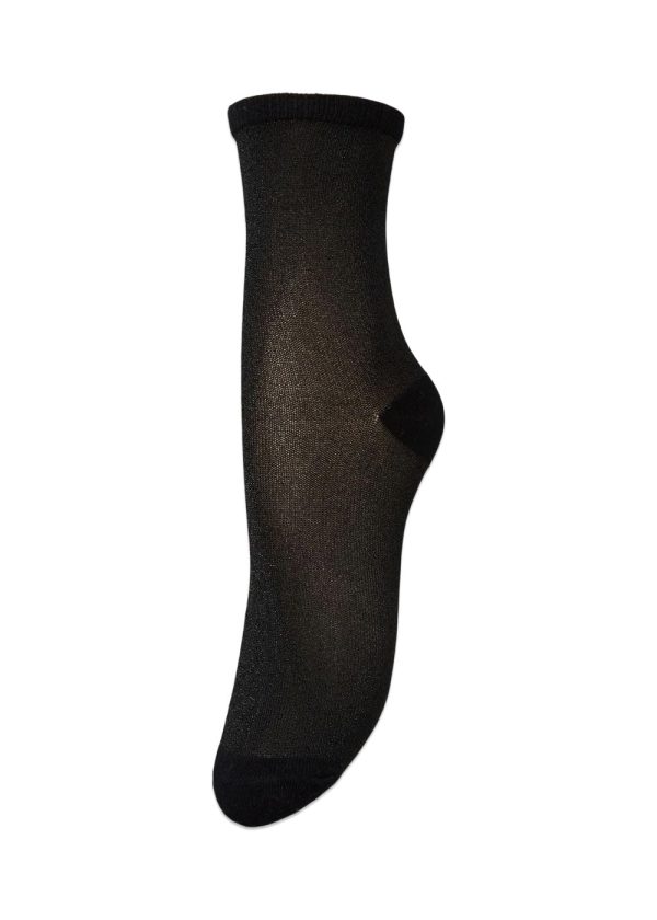 Dina Solid Sock - Black For Cheap