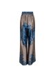 Mana Paisley Border Pants - Blue Supply