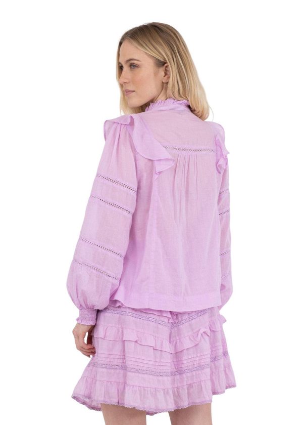 Aroma S Voile Blouse - Rose Online Hot Sale