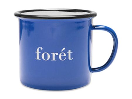 BEAN ENAMEL MUG - Blue Hot on Sale