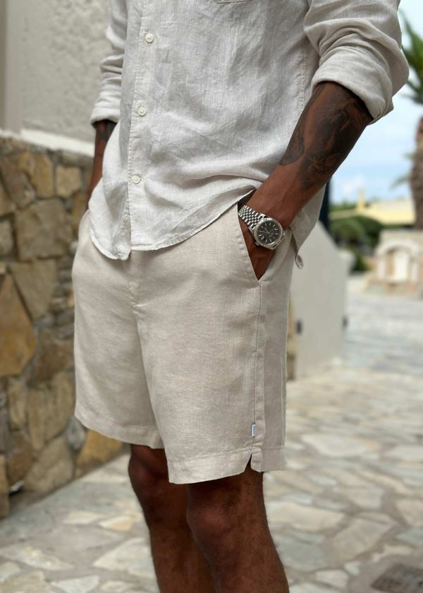 Bommy Linen Shorts - Sand Supply