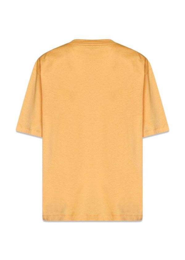 Marni Logo Organic cotton jersey - Tangerine For Sale