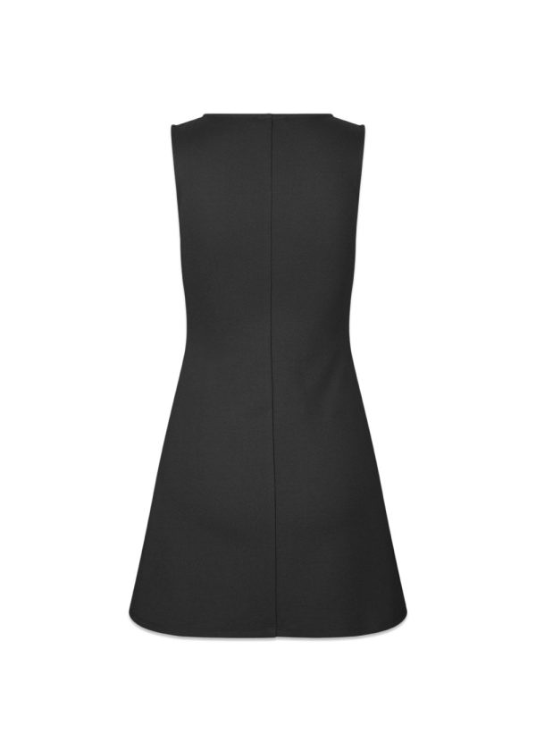 JosefineMD tank flare dress - Black Online