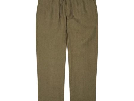 Eik Linen Pant - Army Sale