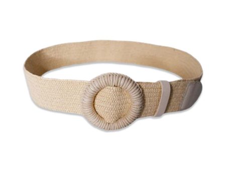 BCAVALONIA wide jute belt - Nature Cheap