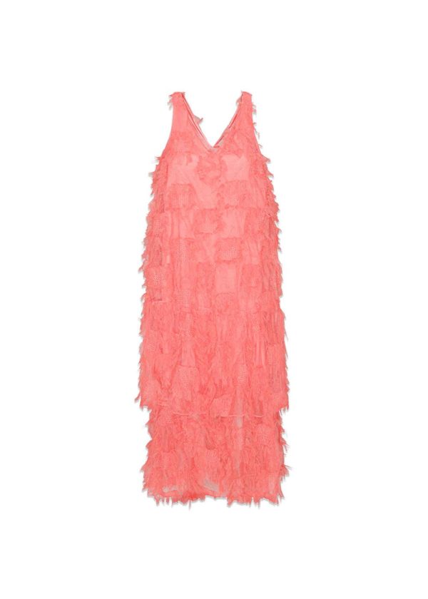 Magda Dress - Coral on Sale