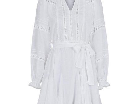 Birgitte S Voile dress - White For Discount