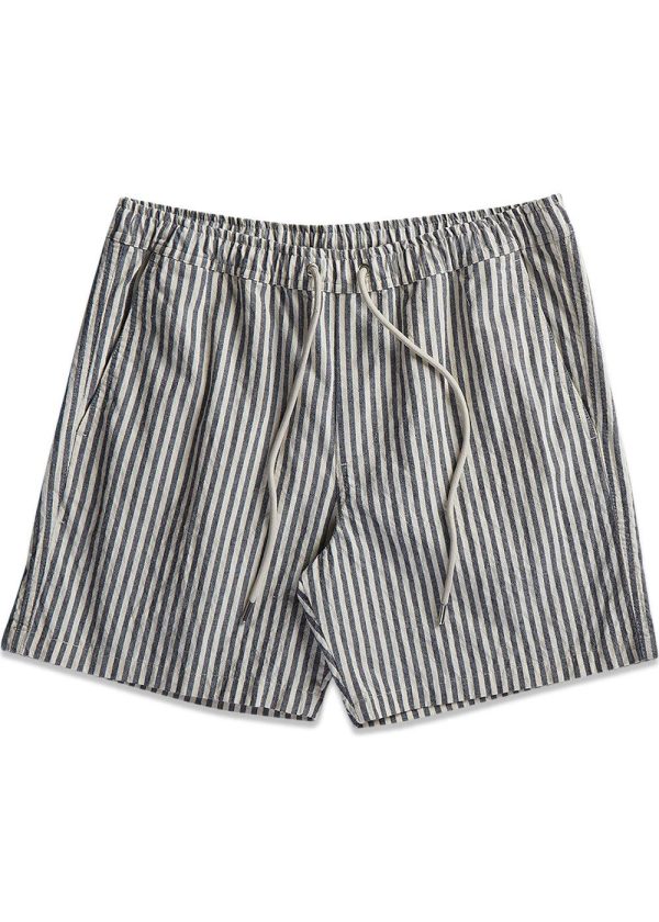 Gregor Shorts 5246 - Navy Stripe Online Sale