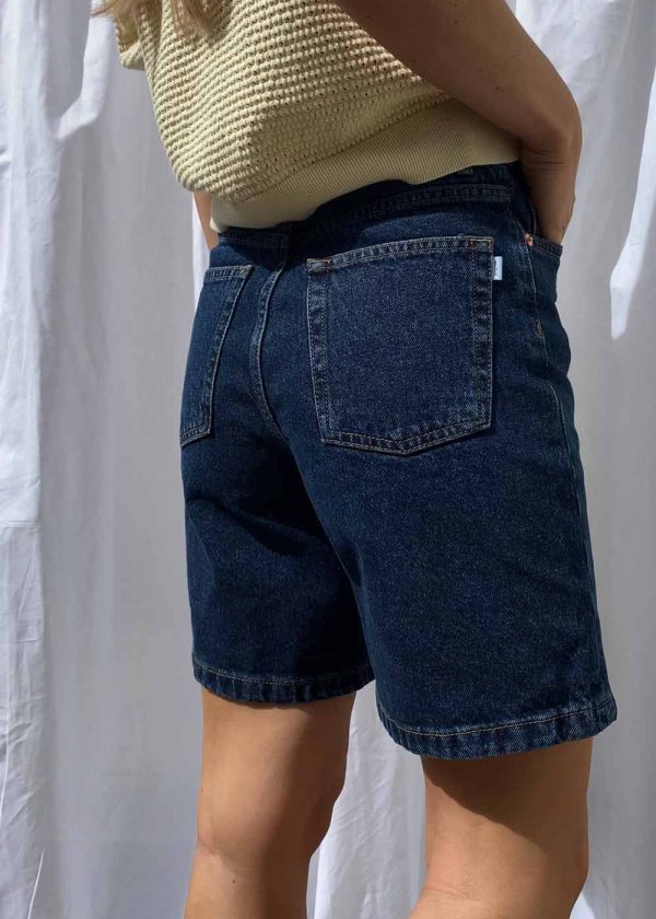 Maggie 90s Rinse Shorts - Blue For Sale