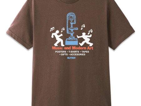 Gallery tee - Brown Hot on Sale