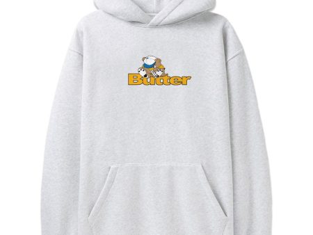 Teddy logo pullover Hood - Ash For Sale