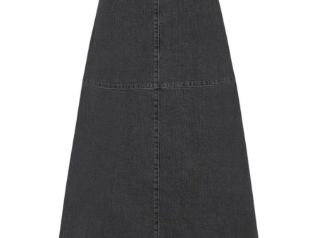 Black Denim Lunar Skirt - Black Hot on Sale