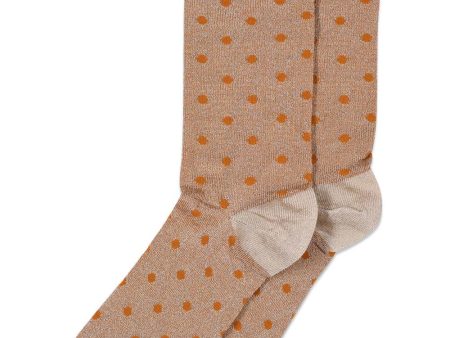 Donna glitter socks - Maple Sugar on Sale