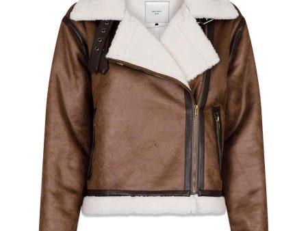 Sadie Teddy Jacket - Brown Supply