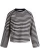 Heavy Single Stripe Themar LS Tee - Deep Well Snow White Supply