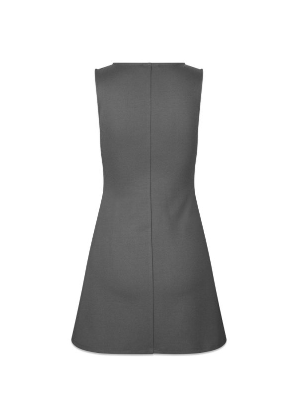 JosefineMD tank flare dress - Rainy Grey For Sale